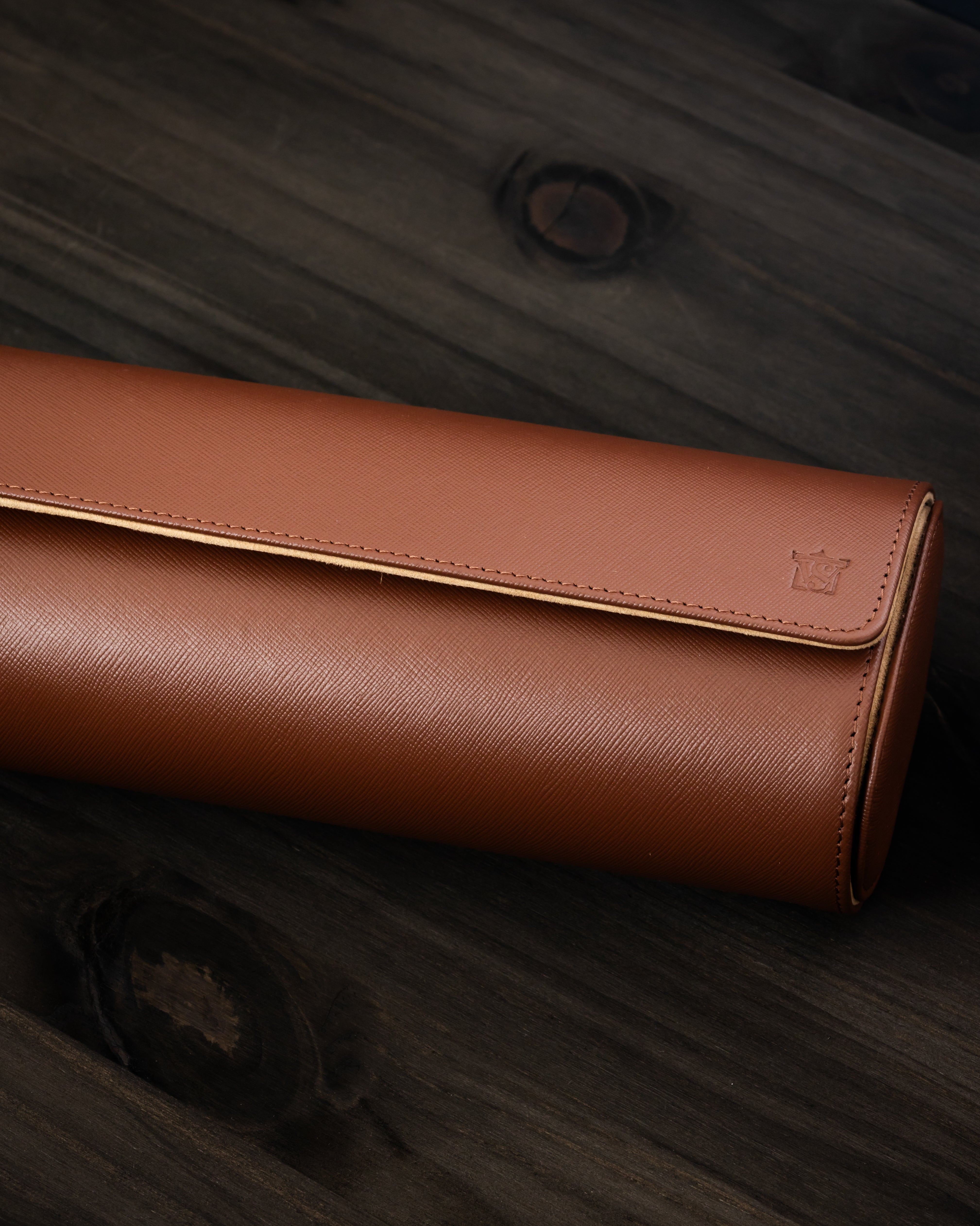 WATCH ROLL - 3 WATCHES - CAPPUCCINO