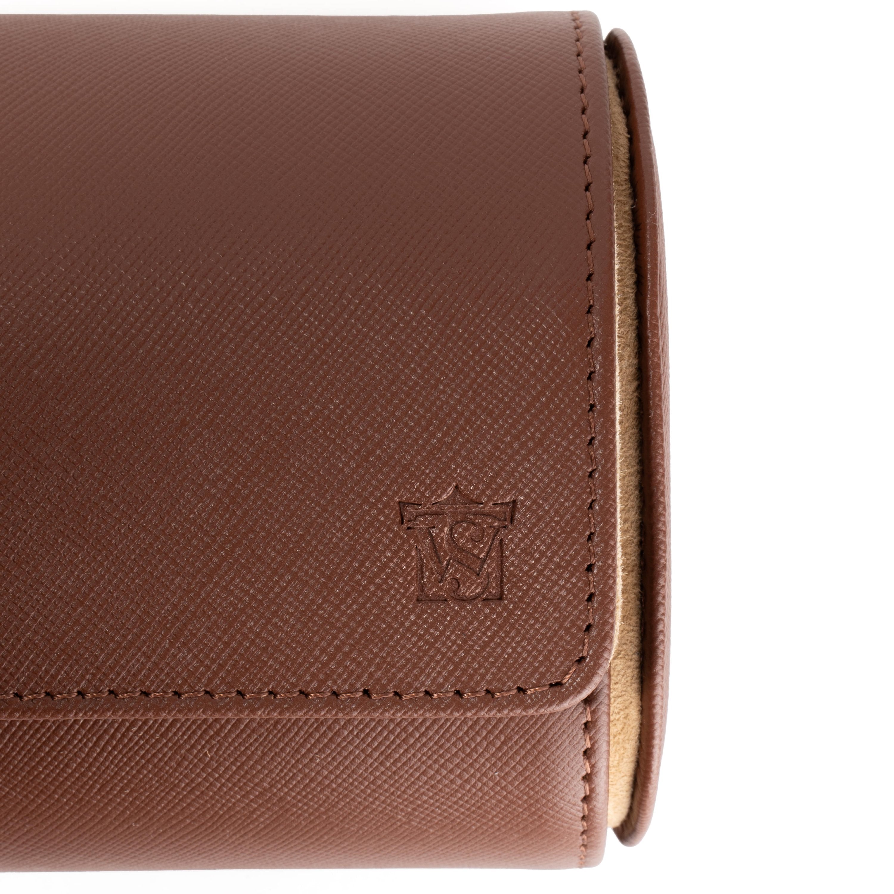 WATCH ROLL - 3 WATCHES - CAPPUCCINO