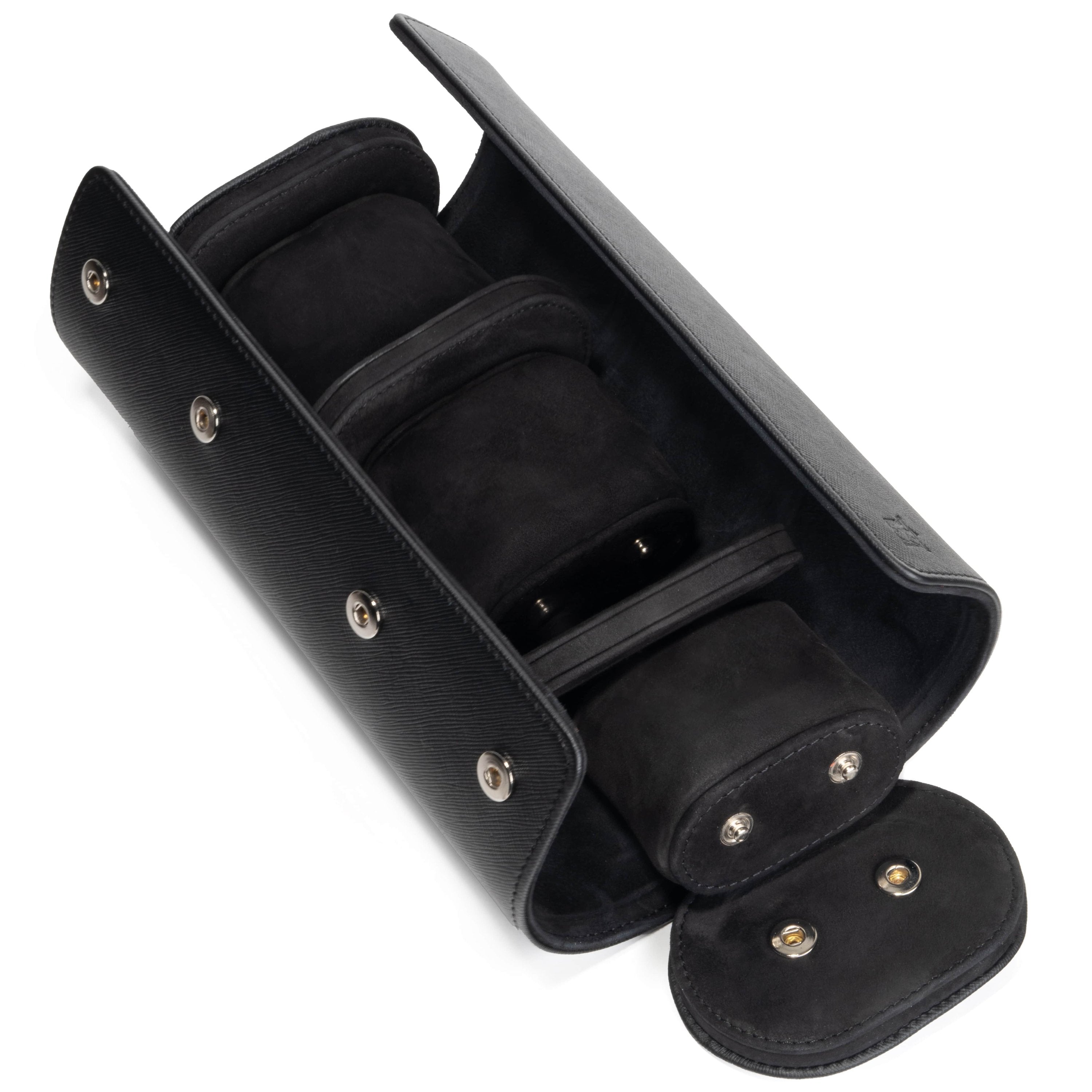 WATCH ROLL - 3 WATCHES - NERO