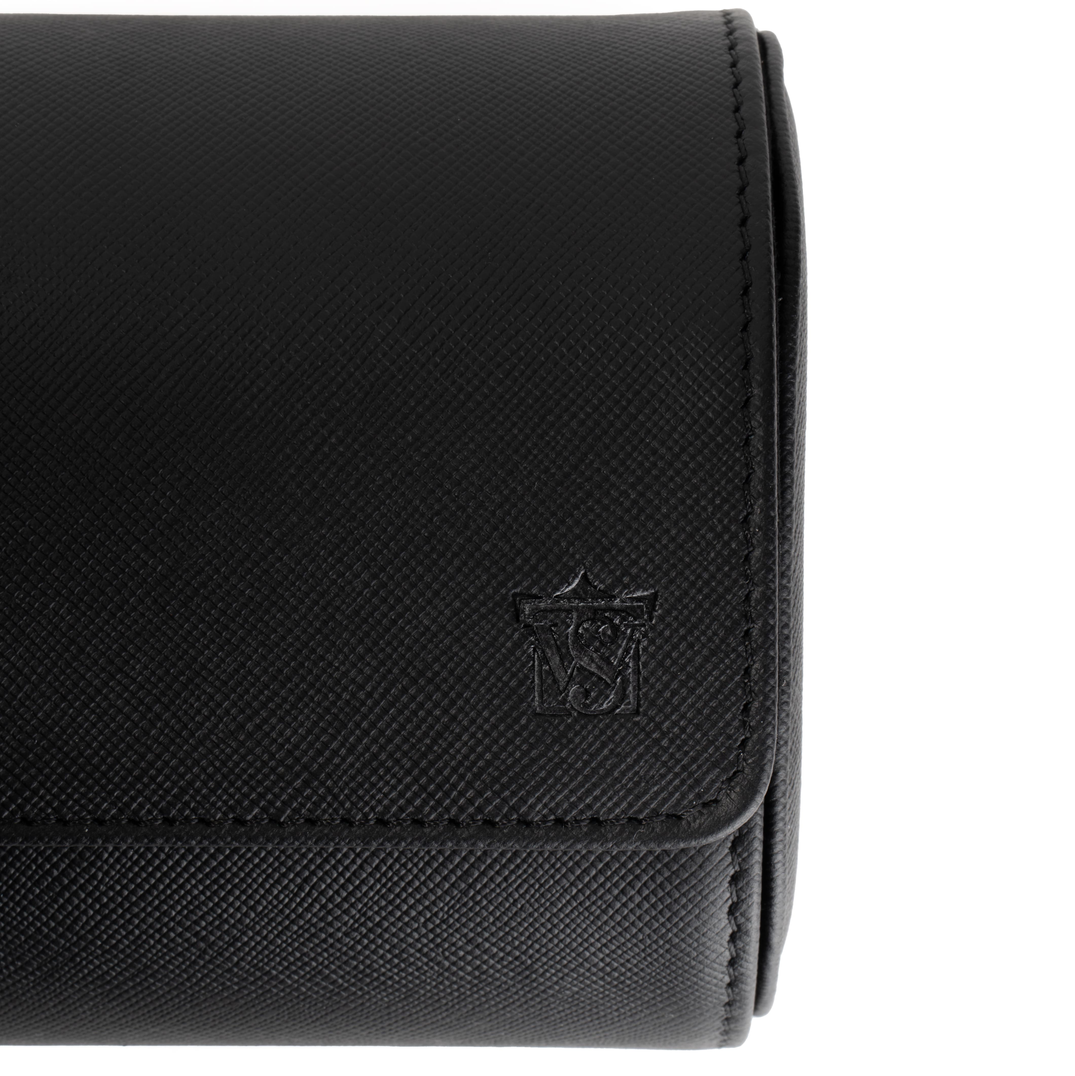 WATCH ROLL - 3 WATCHES - NERO