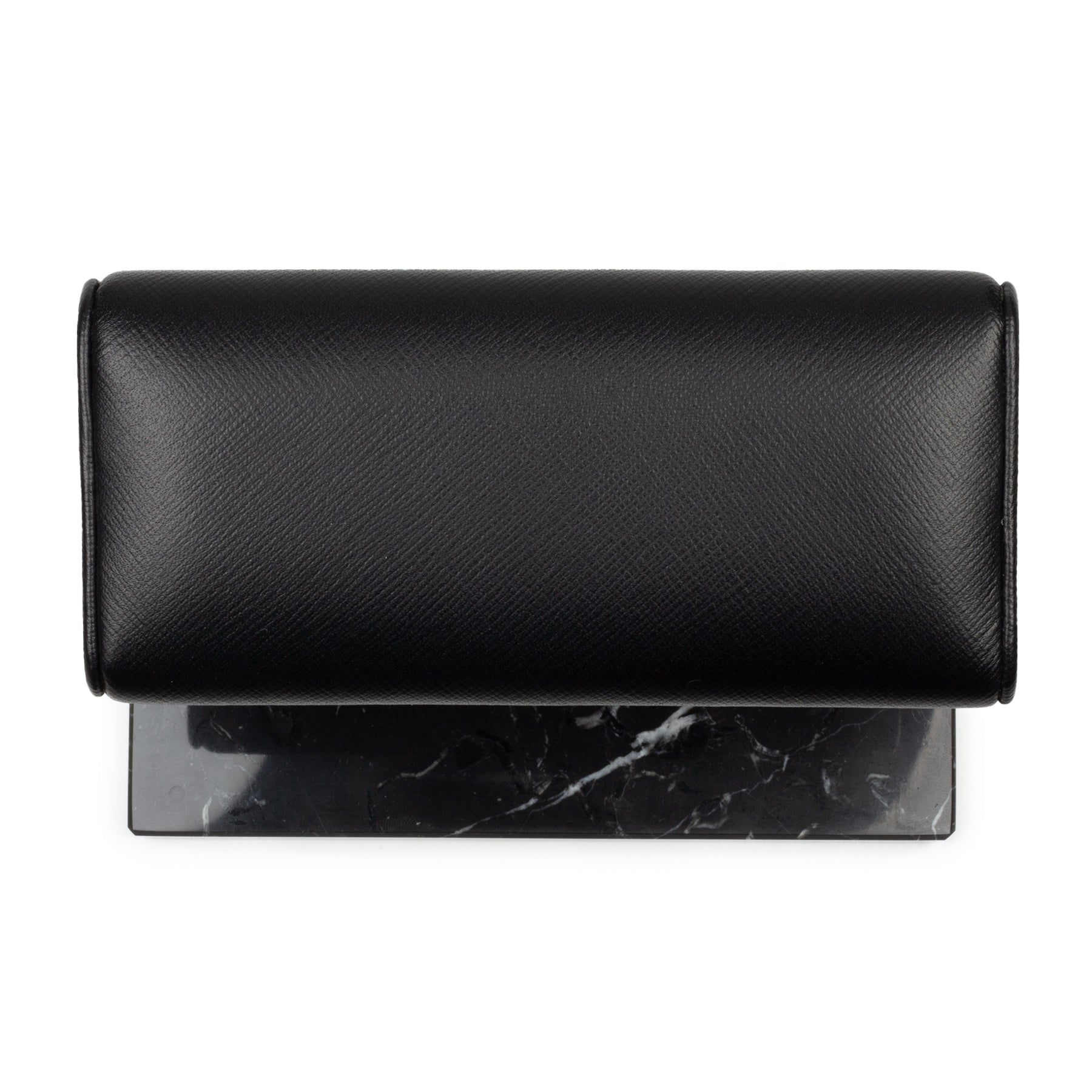 WATCH STAND CLASSIC - DOUBLE - BLACK & BLACK SAFFIANO
