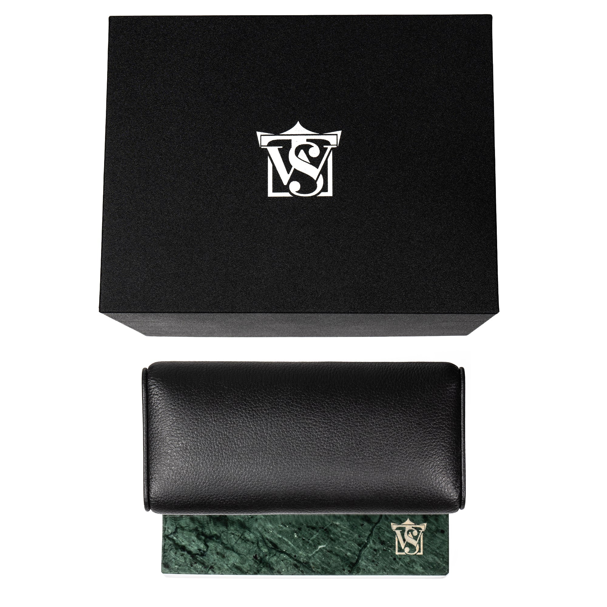 WATCH STAND CLASSIC - DOUBLE - GREEN & BLACK