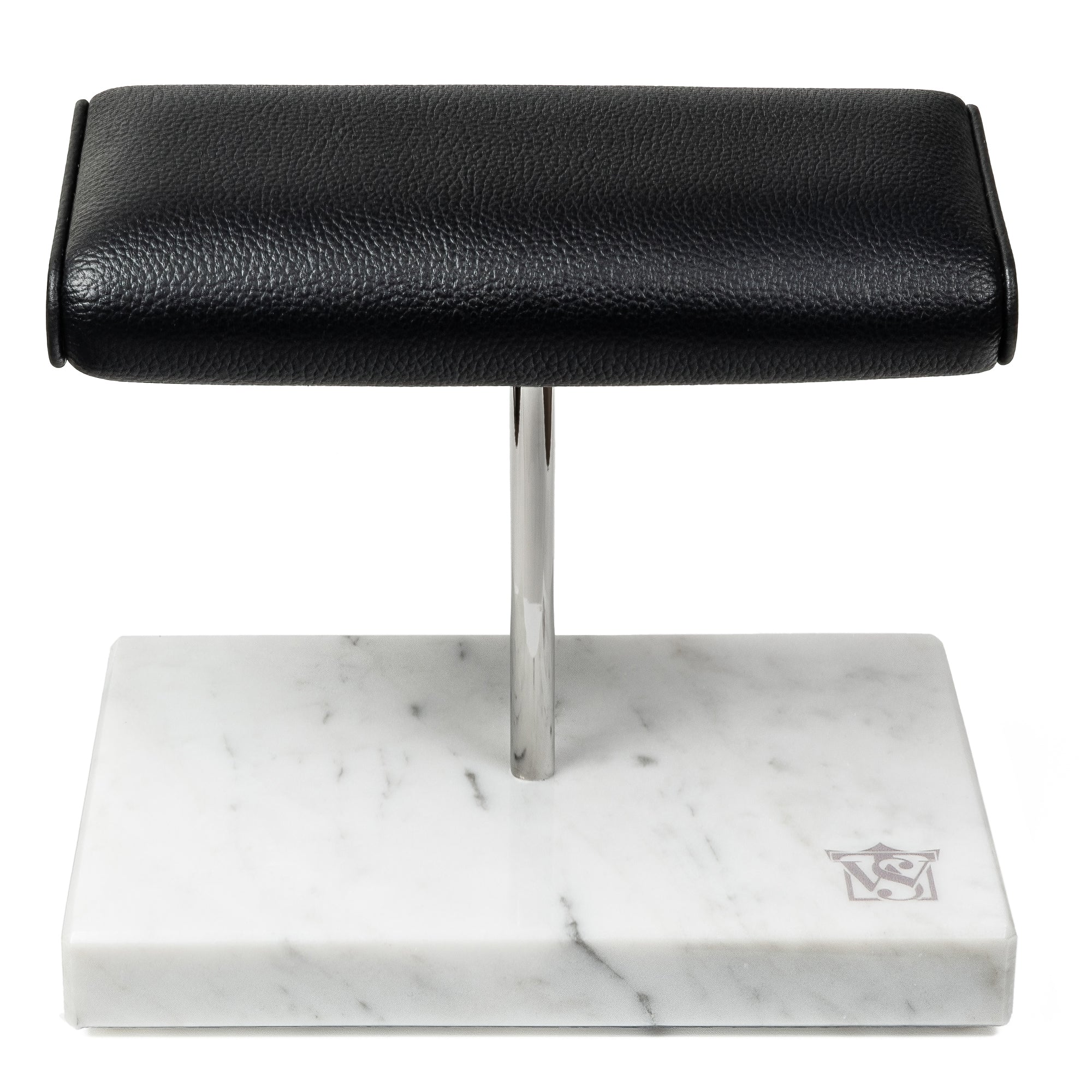 WATCH STAND CLASSIC - DOUBLE - WHITE & SILVER