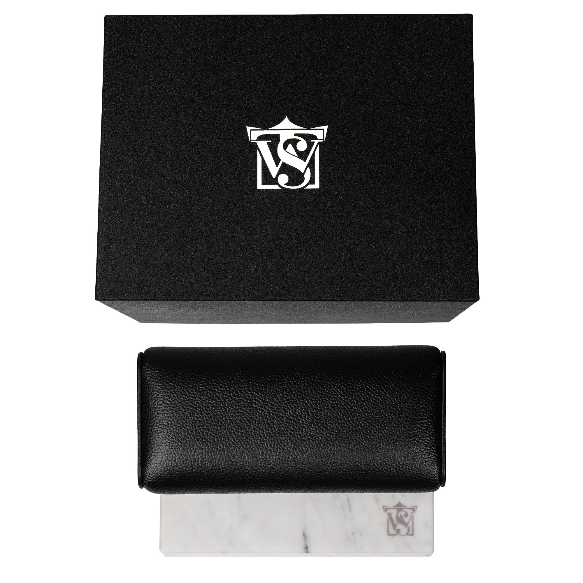 WATCH STAND CLASSIC - DOUBLE - WHITE & SILVER