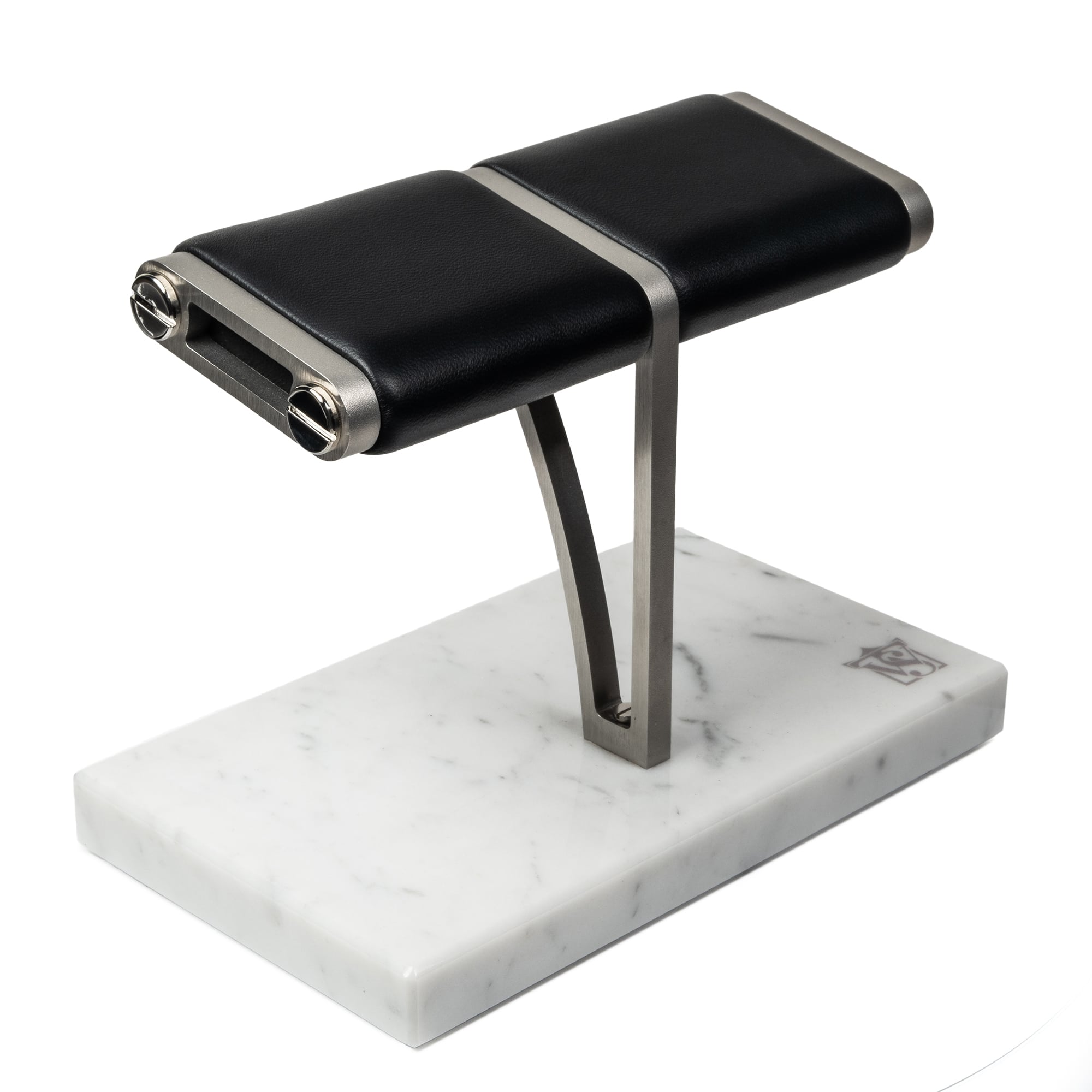 WATCH STAND 2.0 - DOUBLE - WHITE & SILVER