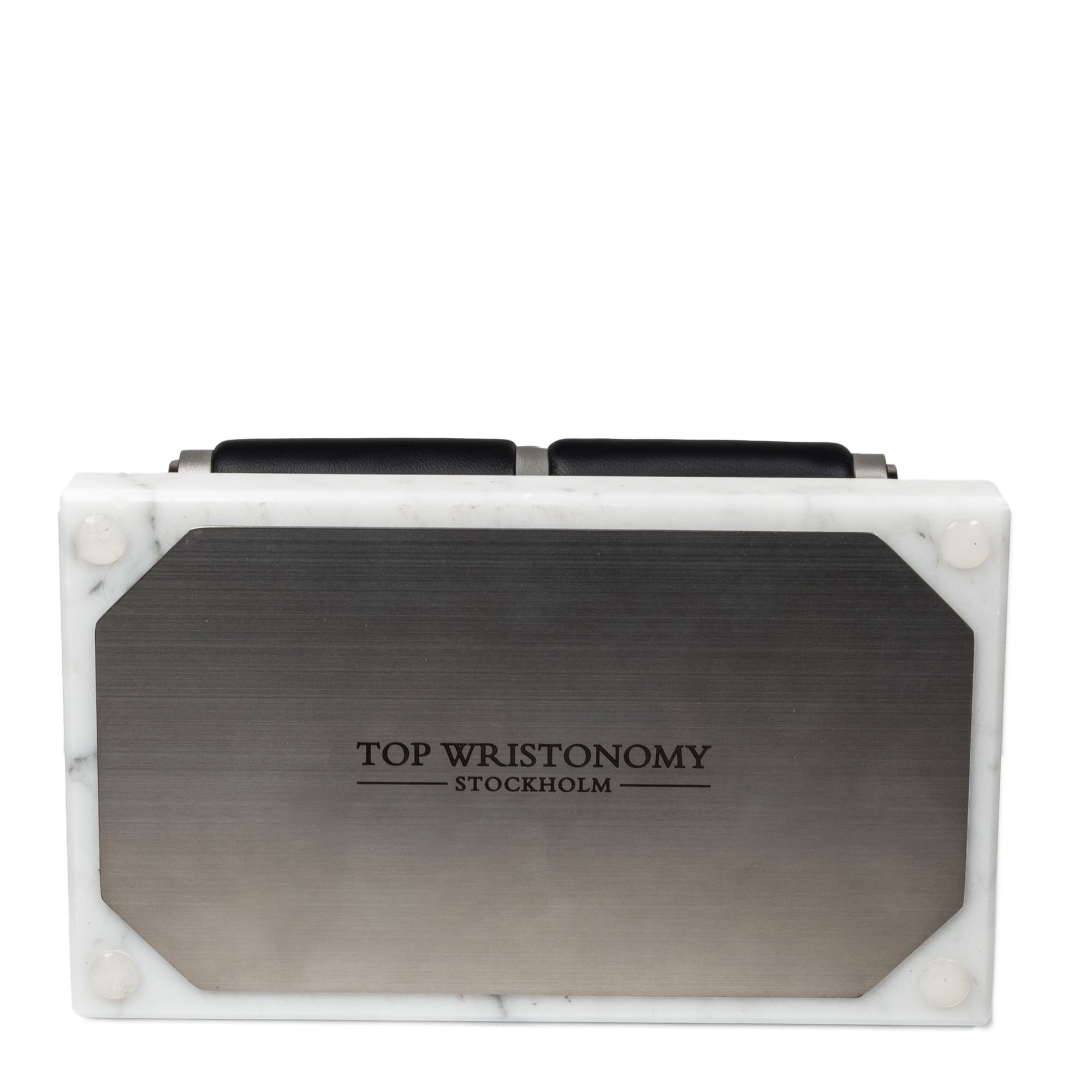 WATCH STAND 2.0 - DOUBLE - WHITE & SILVER