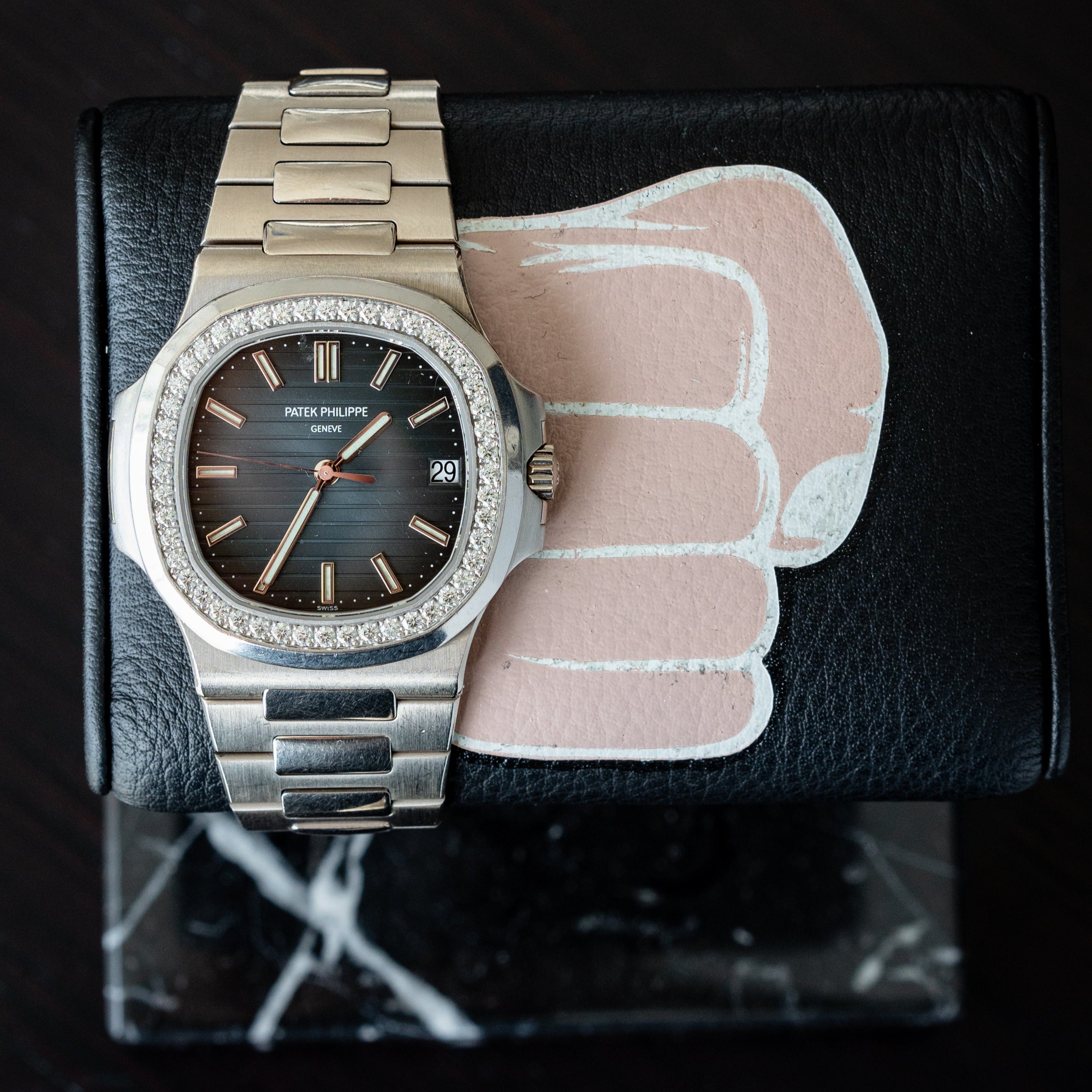 WATCH STAND CLASSIC - SINGLE - BLACK & BLACK MONDANI