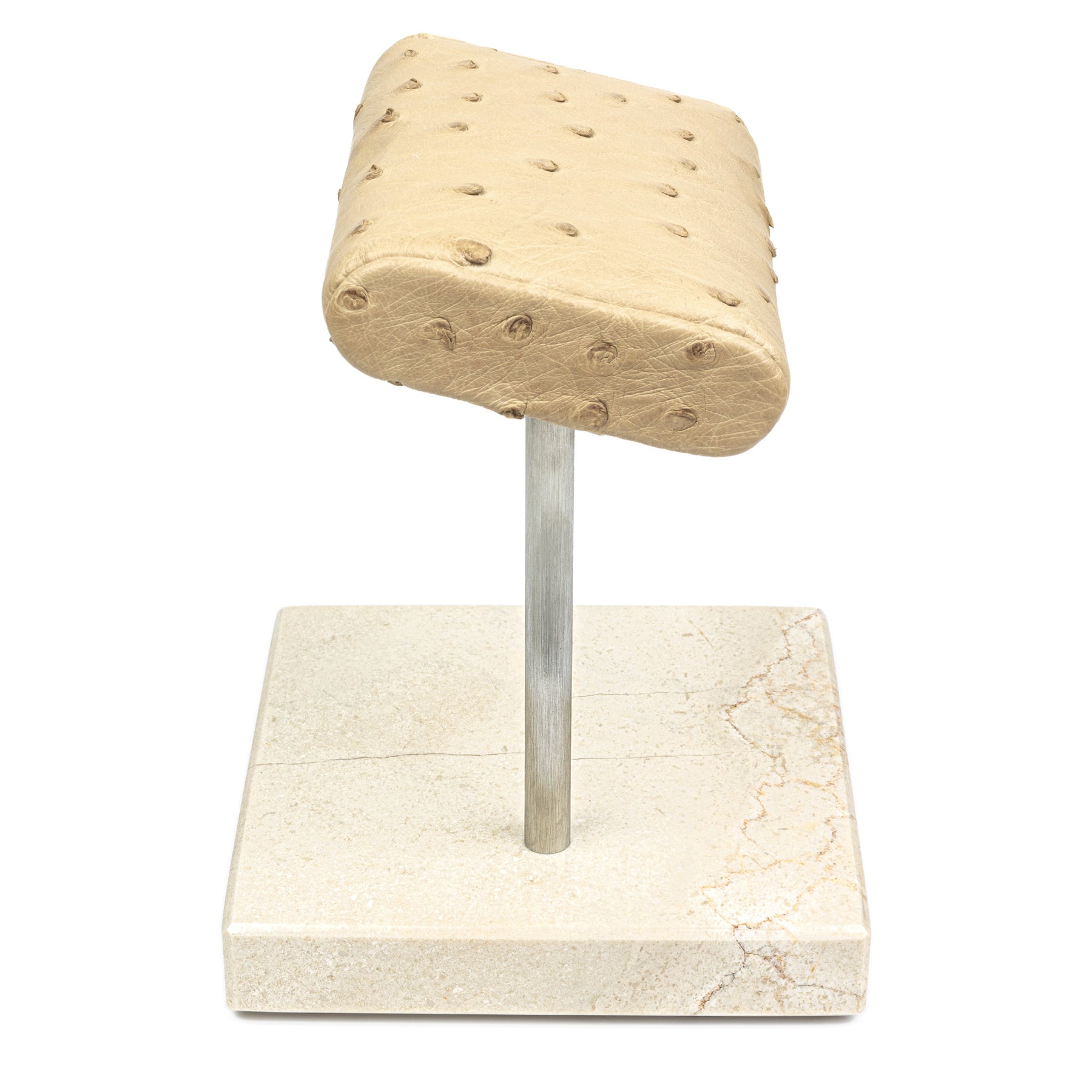 The Watch Stand - Beige - Beige Ostrich