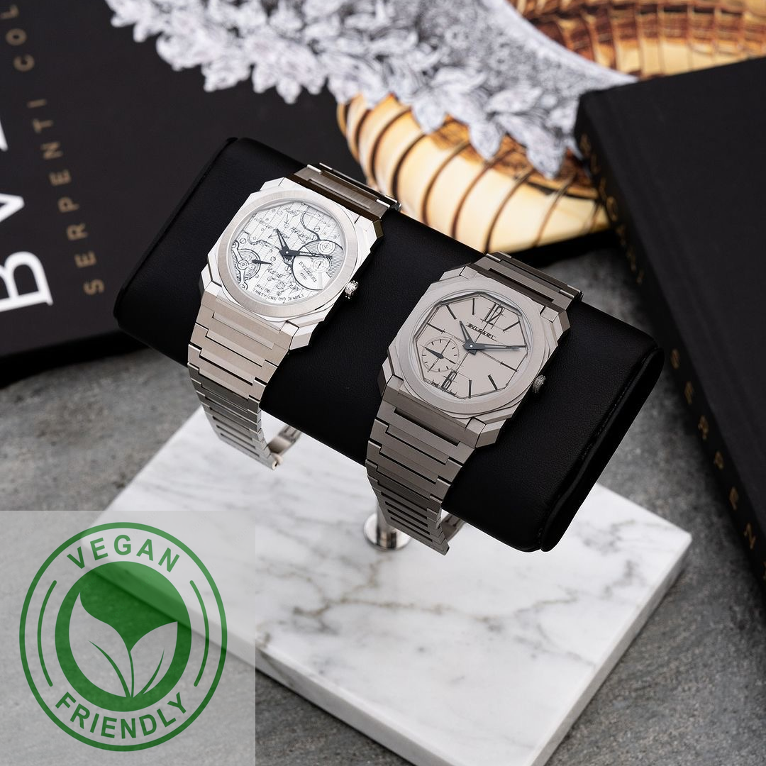 The Watch Stand（Wristonomy） Duo The Watch Stand Double – White & Silver | Luxury Vegan Leather