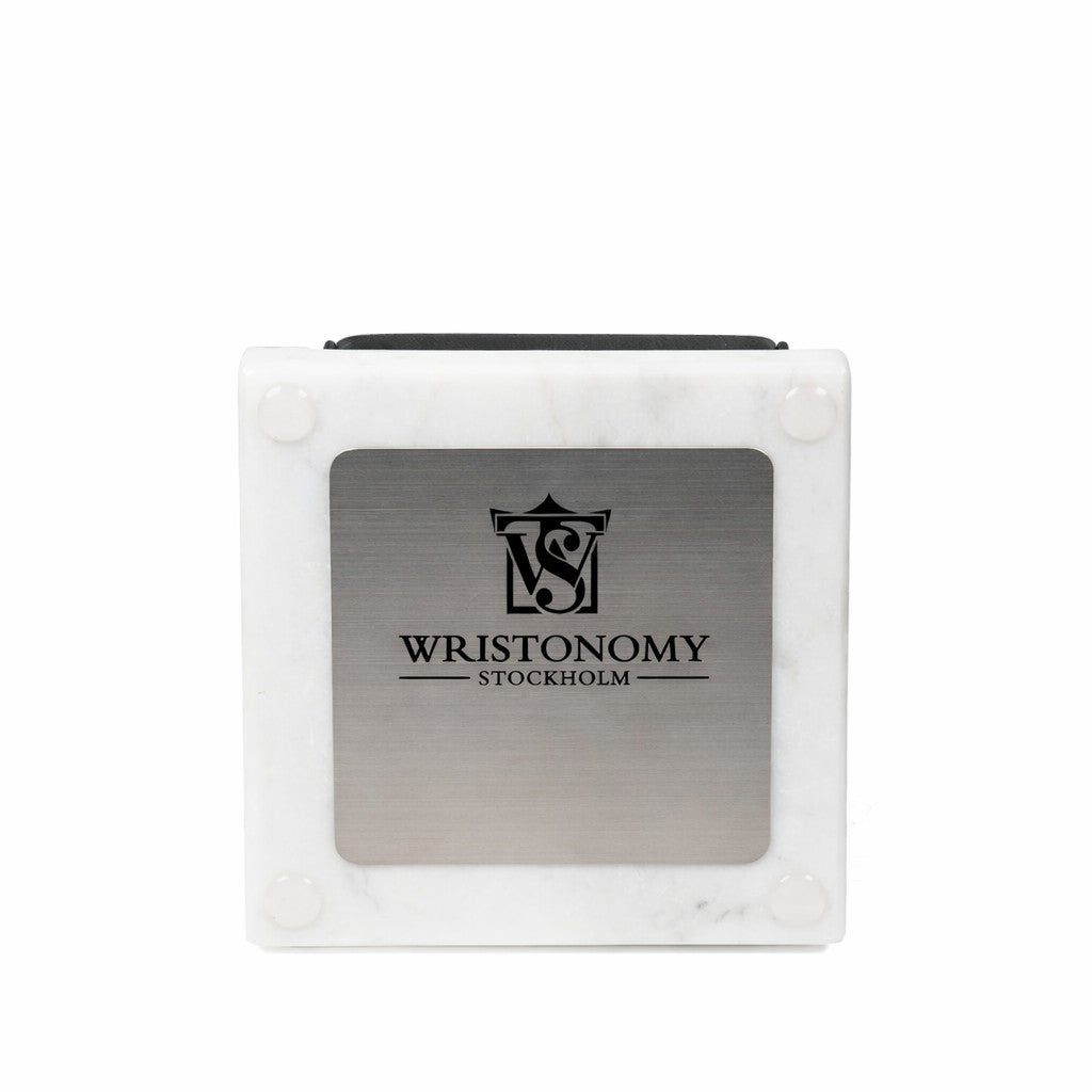 WATCH STAND CLASSIC - SINGLE - WHITE & SILVER