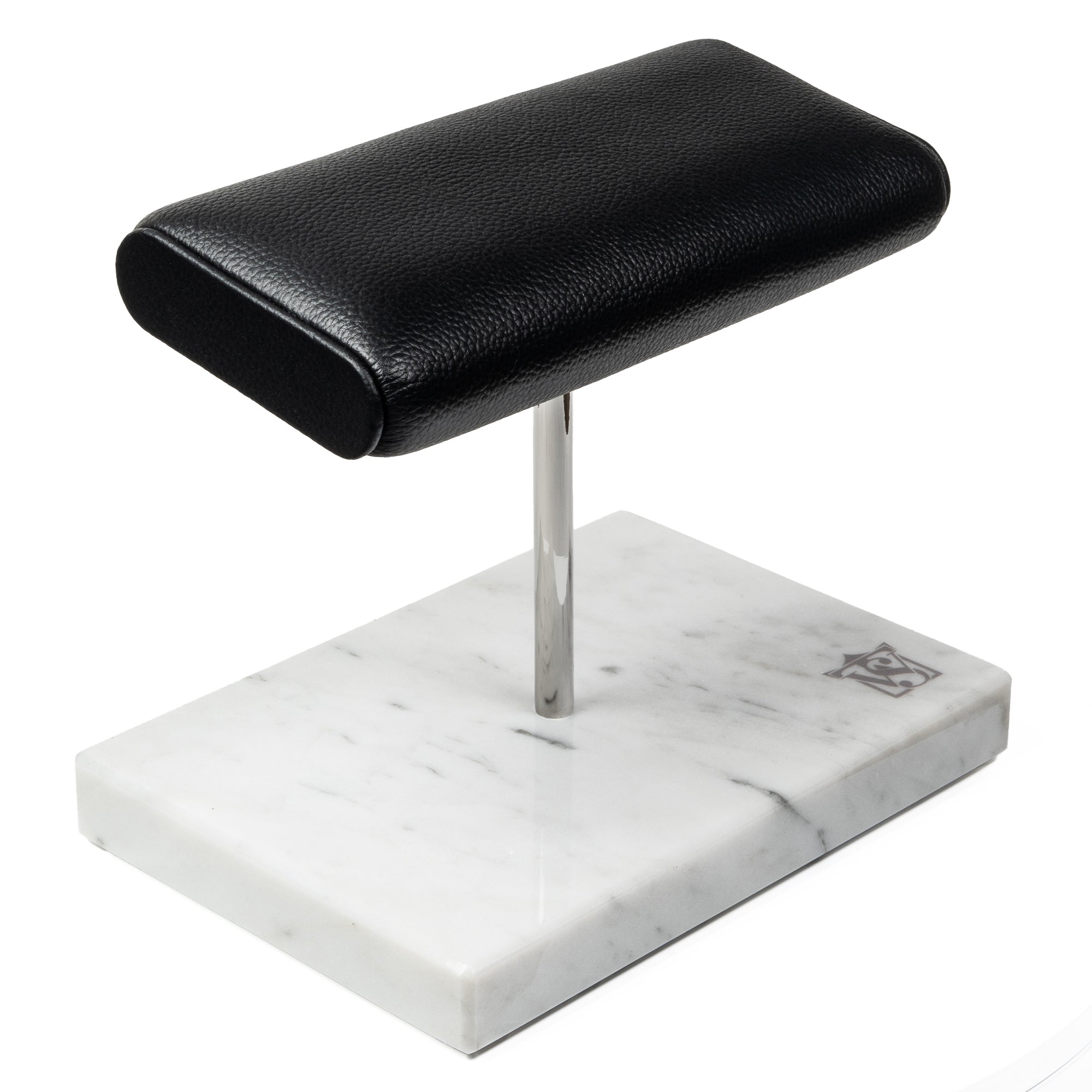 WATCH STAND CLASSIC - DOUBLE - WHITE & SILVER